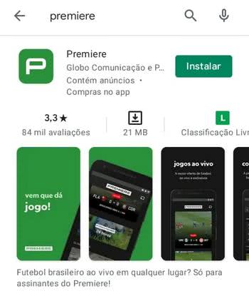 Premiere Play para Android Premiere Play para Android