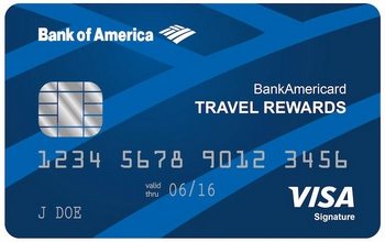 bank of america travel rewards visa car rental insurance