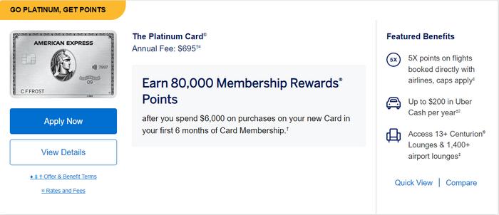 How to apply for The Platinum Card