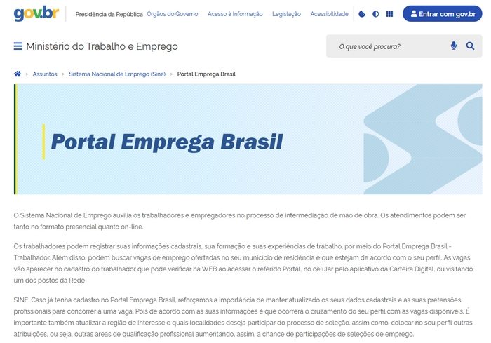 Vagas de emprego