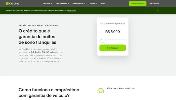 Como funciona o empréstimo, financiamento e solicitação online